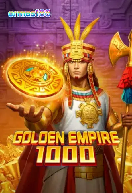 Tampilan visual slot Golden Empire 1000 dengan tema kuil Mesoamerika